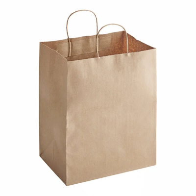 10x7x12 Kraft Paper Twisted Handled Bags